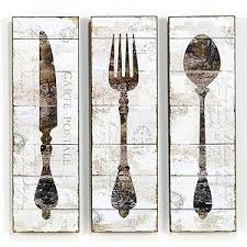 60+ knife, fork, & spoon wall art ideas