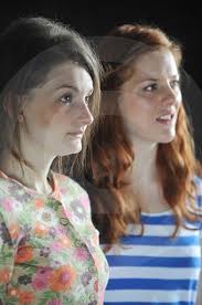 14695945-Actors Ashley Smith and Jenny Hulse at a rehearsal for the play  'Sense' at the Kings Theatre.