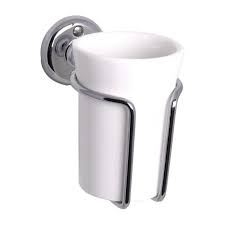 Caster 3 series dual toothbrush holder in polished chrome. Toothbrush Holder White Porcelain Chrome Haga Classic Style