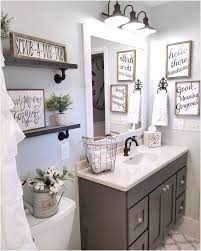 43 Perfect Farmhouse Half Bath Ideas That Will Impress You Homenthusiastic Small Farmhouse Bathroom Farmhouse Bathroom Decor Small Bathroom Decor