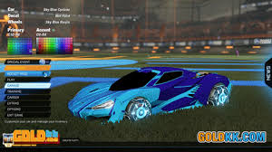 Body Sky Blue Cyclone Decal Wet Paint Wheel Sky Blue Ranjin Rocket League Car Car Design