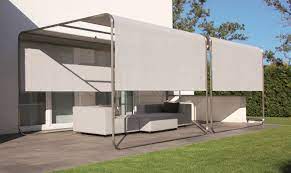Gazebo In Acciaio Inox Con Copertura Scorrevole Shangrila By April Furniture Design Florian Asche Pergola Steel Gazebo Deck Canopy