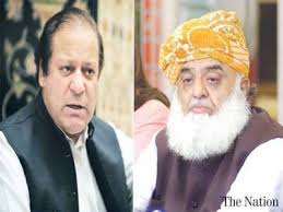 Image result for Fazal-ur-Rehman and Nawaz sharif pic