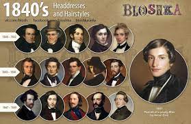 19th Century Men S Headdresses And Hairstyles 19th Century Men S Headdresses And Hairstyles The Image Fashion History Historical Fashion 19th Century Men