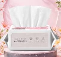 10 Pack 300 Pcs Disposable 2 Ply 100% Cotton Soft Thick Facial Tissues  Dry/Wet Makeup Wipe Travel Use Reusable
