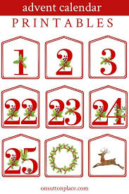 Kids Advent Calendar Diy Printable Numbers Advent Calendars For Kids Printable Advent Calendar Advent For Kids