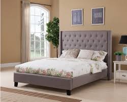 Dalton Bed Queen Charcoal Set King Bed Headboard Upholstered Platform Bed Cheap Bedding Sets