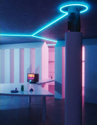 Artstation 80 S Office Kless Gyzen Neon Lighting Table Lamp Novelty Lamp