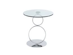 Elles sont idéales dans n'importe quel coin. Table D Appoint Verre Trempe Et Acier Inoxydable