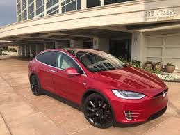 Cleaner lines give the suv a more modern appearance on the outside while. Model X 2018 Red 8a099 Only Used Tesla