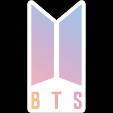 Bts baby pink logo pillow throw pillows by ihatebronti these pictures of this. K Pop Bts Logo Sticker Sticker Mania