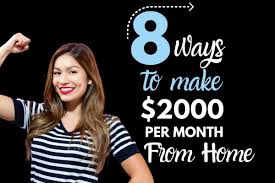 Some of these tasks are online and doable from within the comfort of your home. 8 Ways To Make 2000 Per Month From Home Green In Black White