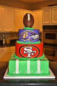 Super Bowl 2013 Ravens And 49ers Cake Football Themed Cakes 49ers Cake Cake