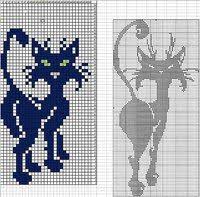 112 Best Cat Charts Images Knitting Charts Cross Stitch