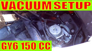 Depending on the style of engine shroud used, the engine code numbers may be covered. How Is The Vacuum Line Set Up On A Gy6 150 Cc Chinese Scooter Youtube