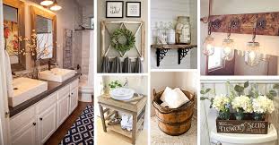 Split between to shades to make the illusion of space. 50 Best Farmhouse Bathroom Design And Decor Ideas For 2021