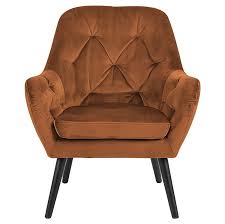 The accent chairs come in a wide variety of fabrics from the ever popular and easy to clean micro fiber to a plush chenille fabric and some even have pin trim accents and carved wood designs on the arms. Cartina Accent Chair Copper Collingwood Batchellor