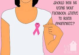 Fight for breast cancer symbol on pink background. Facebook Statuses For Awareness As For Me And My Homestead