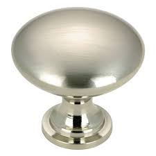 Hardware is like jewelry for your cabinets. Richelieu Hardware 1 1 5 In 30 Mm Brushed Nickel Cabinet Knob 10 Per Pack Dp9041195 The Home Depot