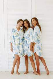 Set Of 7 20 Disc Bespoke Bridesmaid Robes Set Of 7 Etsy In 2020 Bridesmaid Robes Kimono Robes Bridesmaids Bridesmaid