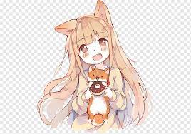 Today we will draw a lion. Chibi Catgirl Drawing Anime Kavaii Chibi Mammal Face Cat Like Mammal Png Pngwing