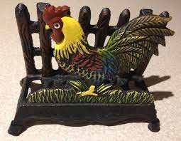 Check spelling or type a new query. Find More Vintage Cast Iron Rooster Napkin Holder For Sale At Up To 90 Off