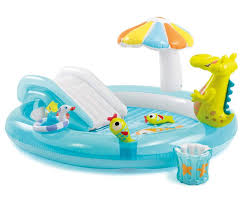 Intex Kids Gator Water Play Center Big Lots Kid Pool Inflatable Pool Baby Pool