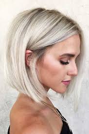 The hair in this pep bob hairstyle gives a messy appearance. 97 Platinum Blonde Hair Shades For 2021 Lovehairstyles Thick Hair Styles Short Hair Styles Hair Styles