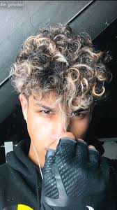 Pin By Darryl On Fashion Curly Hair Men Men Hair Color Dyed Hair Men