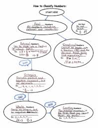 Classifying Numbers Flow Chart Notes And Practice