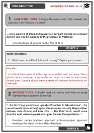 A page for describing quotes: The War Of 1812 Facts Worksheets Battles Figures Outcome