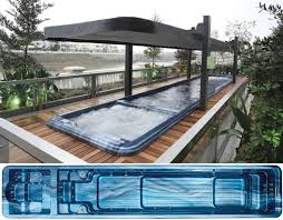 Swim Spa Hot Tub Combo Endless Pool Fs S10 Size 10000x2240x1420mm Swimming Pool Jacuzzi In Ground Pools Swimming Pools Above Ground Fiberglass Pools