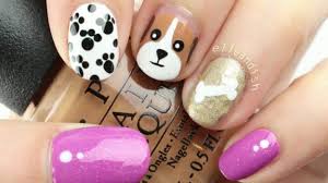 25 Cutest Animal Nail Art Designs You Ll Fall In Love With Animal Nail Designs Dog Nail Art Dog Nails