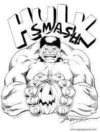 Hulk coloring pages are a fun way for kids of all ages, adults to develop creativity, concentration, fine motor skills, and color recognition. Hulk Smash Coloring Pages Hulk Coloring Pages Coloring Pages For Kids And Adults