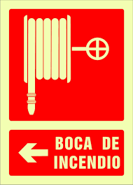 Señal situación boca de incendio | Letters, Symbols