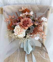 Terracotta And Brown Bridal Bouquet Boho Wedding Bouquet For Etsy Rustic Wedding Flowers Fall Wedding Flowers Boho Wedding Bouquet
