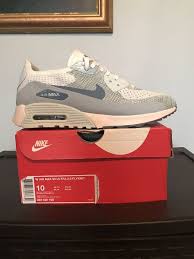 Selling My Women S Nike Air Max 90 Ultra 2 0 Flyknit White Light Armory Blue Mpn 881109 105 Size 10 These Have Only Been Wor Nike Air Max 90 Nike Air Max 90