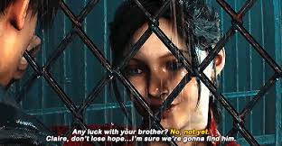 💪big biceps & boyband hair✨ — claireleon: Leon reassuring Claire in RE2  Remake...