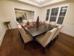 The perimeter of a square is: Turned Leg Square Dining Table For 12 Table For 12 Square Dining Tables Dining Table