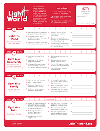 Light The World With Me Design Dazzle Lds Light The World World Calendar Random Acts Of Kindness