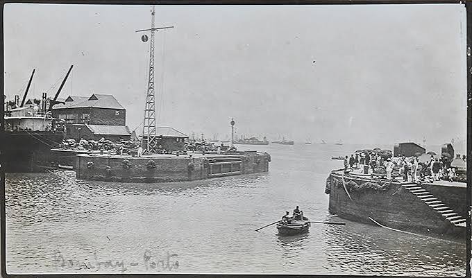 Bombay Docks In British India Era - Old Photo 1916 - Past-India