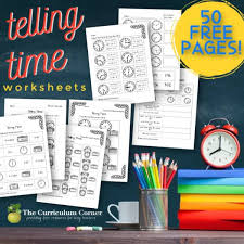 telling time worksheets the curriculum corner 123