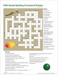 5th grade vocabulary crossword worksheet education com