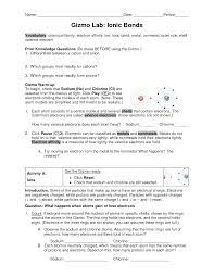 Double and triple covalent bonds. Exploring Ionic And Covalent Bonds Gizmo Ionic And Covalent Bonds Gizmos Write Answers On Your The Two Main Types Of Chemical Bonds Are Ionic And Covalent Bonds Frankfortauction