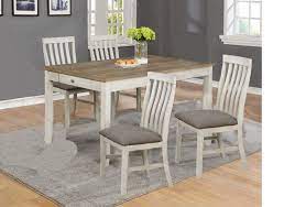 This line of furniture is highlighted by the use of real woods including reclaimed, pine, and parota. Nina White 5pc Dining Room Set Lexington Overstock Warehouse