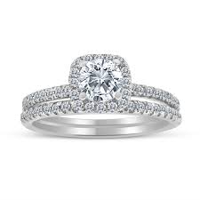 With a criss cross style diamond band and stunning diamond halo, this engagement ring will. Inara Diamonds 1 00ctw Diamond Halo Bridal Set Engagement Ring In 10k White Gold H I I2