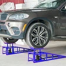 Aufun Auffahrrampen Laderampe Mit Hydraulischem Wagenheber Hebeplattform Auffahrrampen Hohenverstellbar 1000kg Reife Kleintransporter Transporter Hebebuhne Kfz