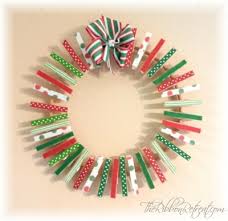 clothespin wreath for cards