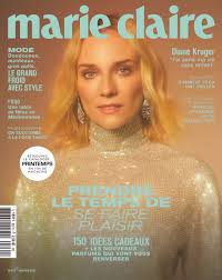 Diane Kruger covers Marie Claire France January 2022 by Mehdi Sef