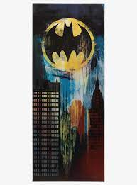 Dc Comics Batman Gotham City Canvas Wall Decor In 2021 Batman Wall Art Cities Canvas Batman Wall